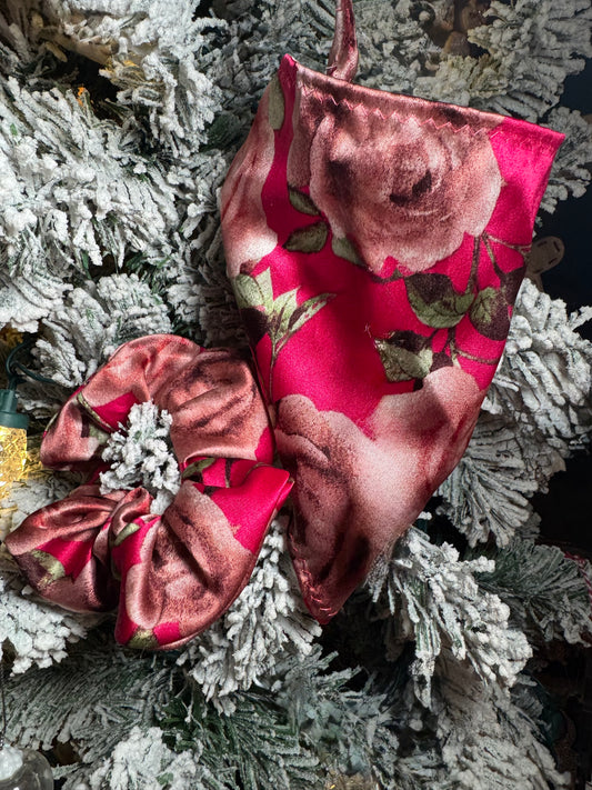 Rose Set | Scrunchie & Bandana