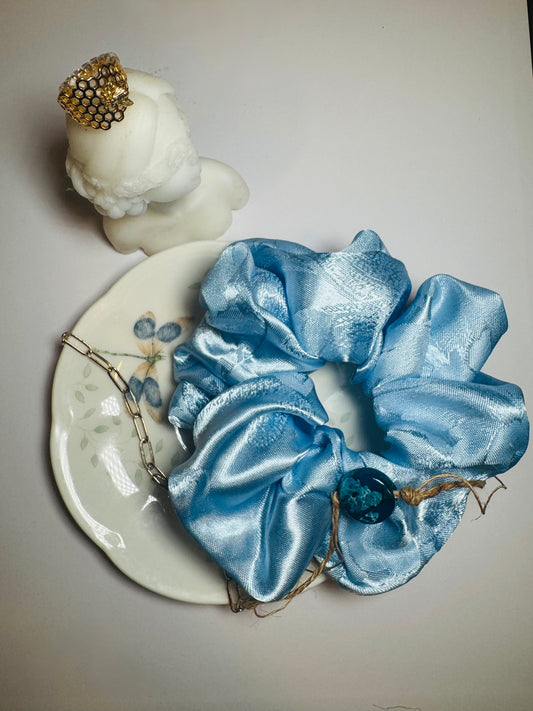 Bella Blue Scrunchie (Jumbo)