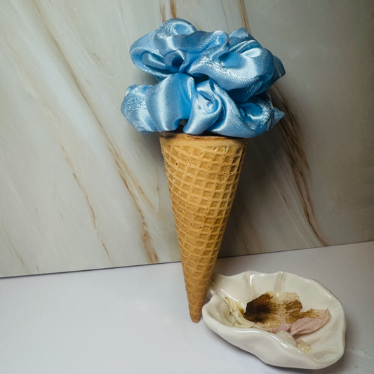 Bella Blue Mini Scrunchie