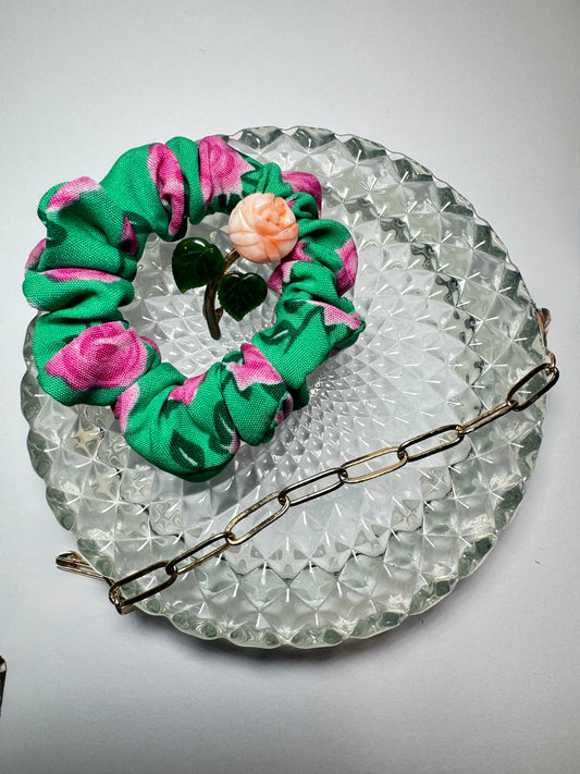 Juliet Floral Mini Scrunchie
